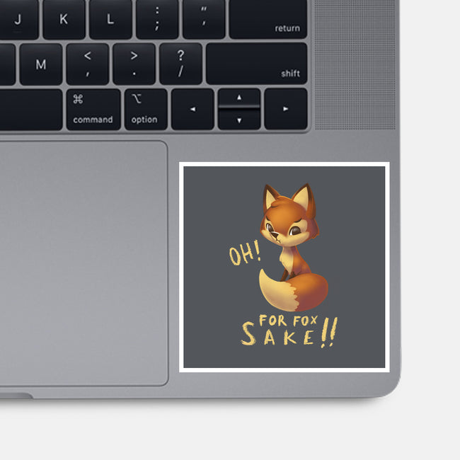 For Fox Sake!-none glossy sticker-BlancaVidal