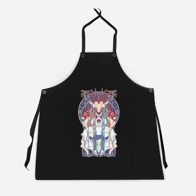 Forest Fight-unisex kitchen apron-ChocolateRaisinFury