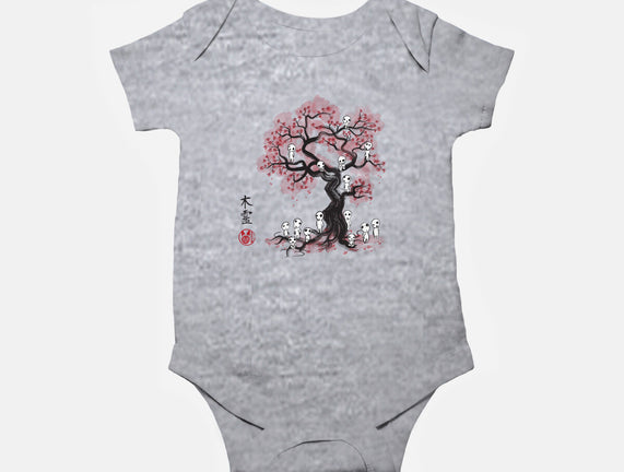 Forest Spirits Sumi-e