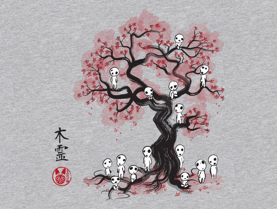 Forest Spirits Sumi-e