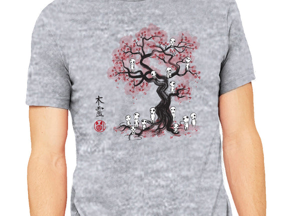 Forest Spirits Sumi-e