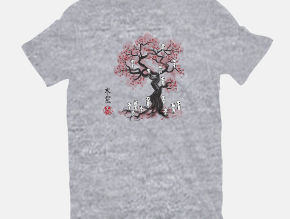 Forest Spirits Sumi-e