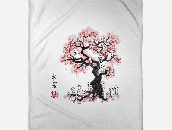 Forest Spirits Sumi-e