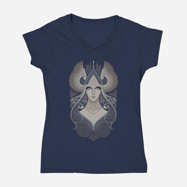 FREYJA-womens v-neck tee-RAIDHO