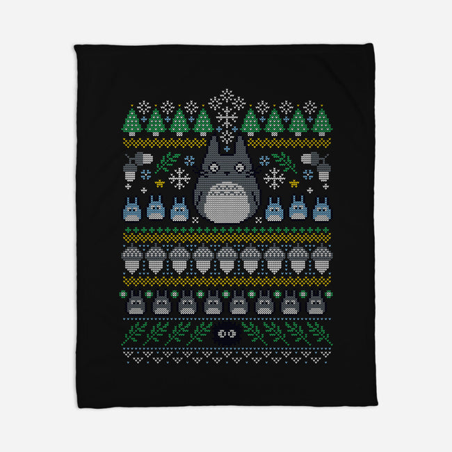 Friends of the Forest Knit-none fleece blanket-machmigo