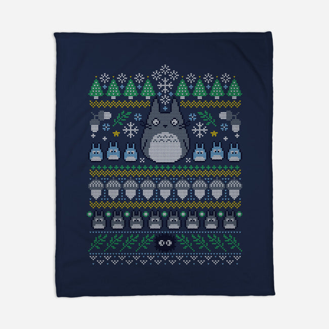 Friends of the Forest Knit-none fleece blanket-machmigo