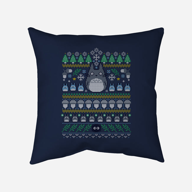 Friends of the Forest Knit-none removable cover throw pillow-machmigo