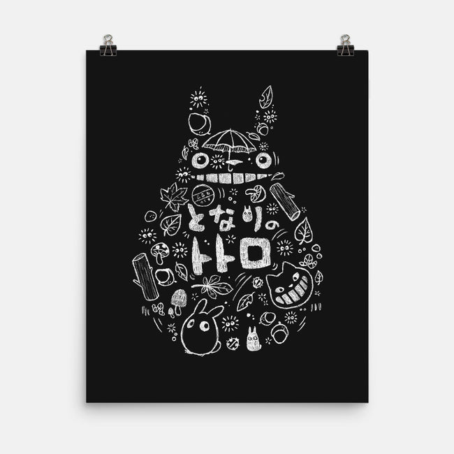 Friends of the Forest-none matte poster-BlancaVidal