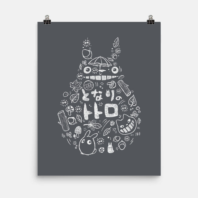 Friends of the Forest-none matte poster-BlancaVidal