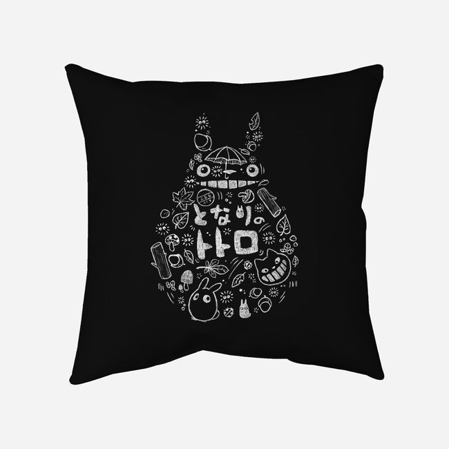 Friends of the Forest-none removable cover throw pillow-BlancaVidal