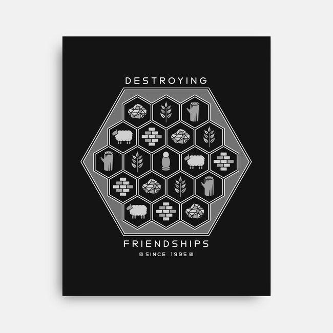 Friendship Destroyer-none stretched canvas-Kat_Haynes
