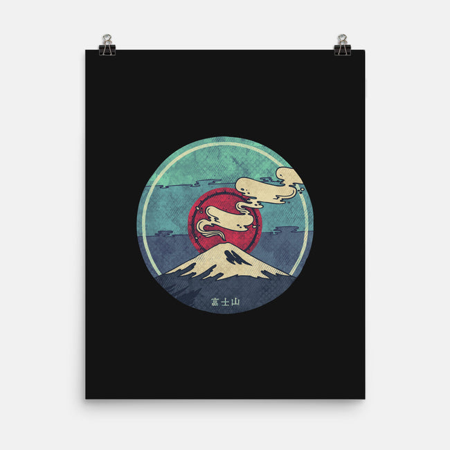 Fuji-none matte poster-againstbound