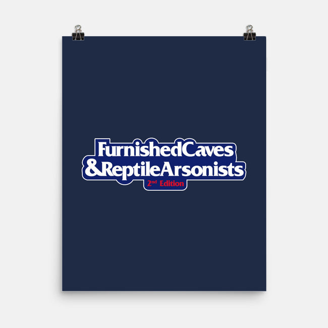 Furnished Caves & Reptile Arsonists-none matte poster-Azafran