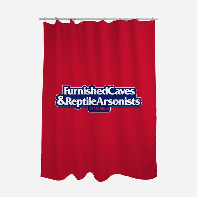 Furnished Caves & Reptile Arsonists-none polyester shower curtain-Azafran