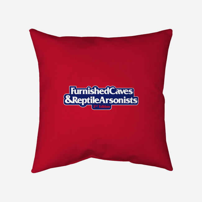 Furnished Caves & Reptile Arsonists-none non-removable cover w insert throw pillow-Azafran