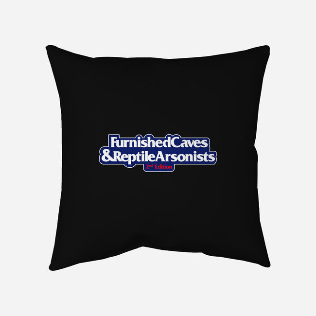 Furnished Caves & Reptile Arsonists-none removable cover w insert throw pillow-Azafran