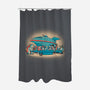 Future Supper-none polyester shower curtain-trheewood