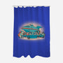 Future Supper-none polyester shower curtain-trheewood