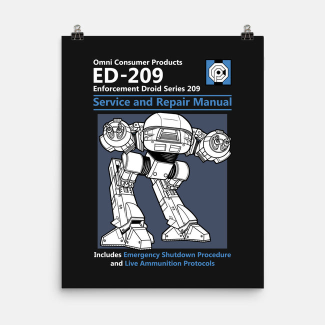 ED-209-none matte poster-adho1982