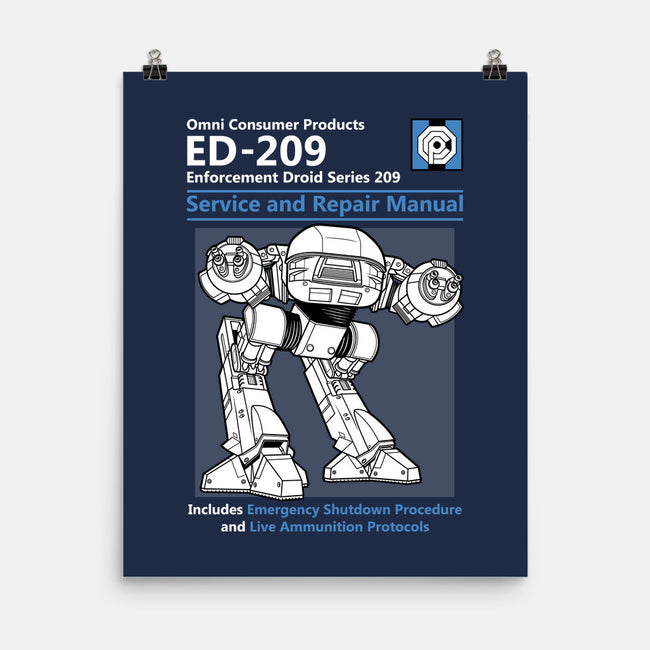 ED-209-none matte poster-adho1982