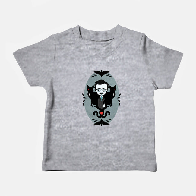 Edgar Allan Poe and Friends-baby basic tee-Murphypop