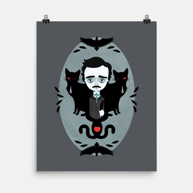 Edgar Allan Poe and Friends-none matte poster-Murphypop