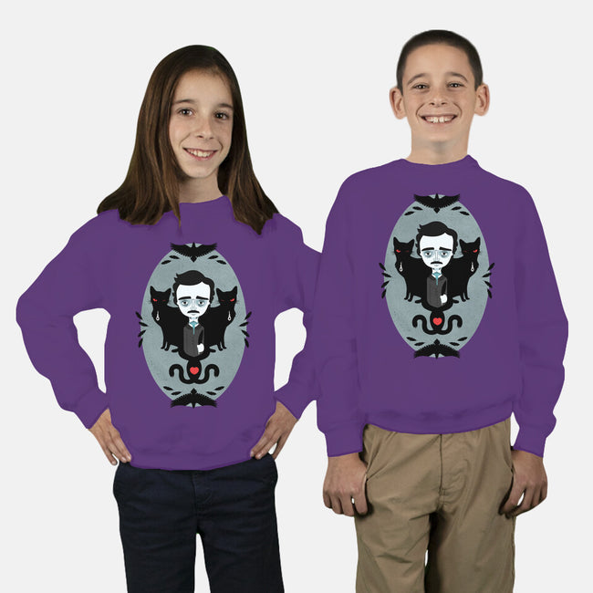 Edgar Allan Poe and Friends-youth crew neck sweatshirt-Murphypop