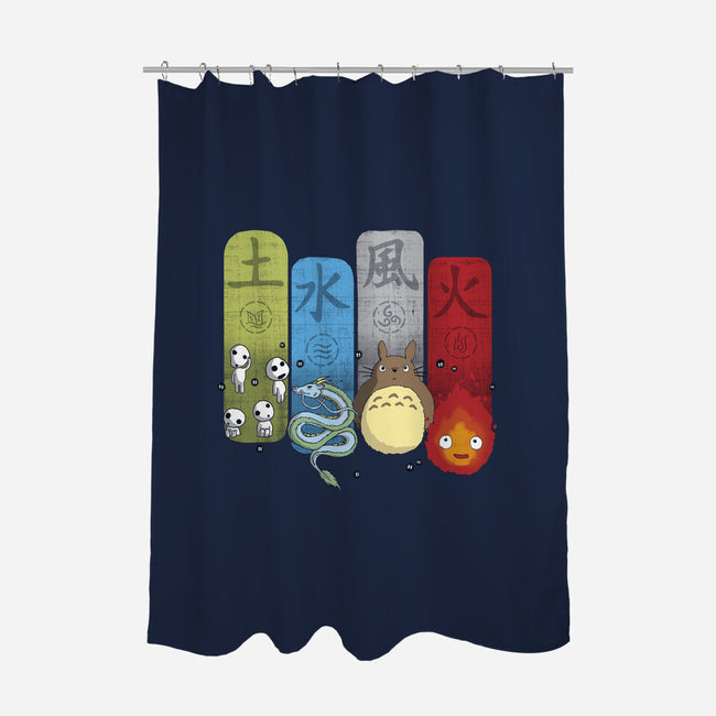 Elemental Charms-none polyester shower curtain-IdeasConPatatas