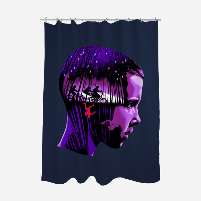 Eleven-none polyester shower curtain-zerobriant