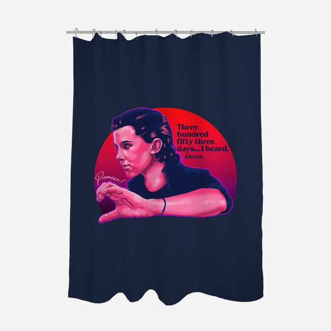 Eleven's Heart-none polyester shower curtain-zerobriant