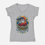 Enlightened Neighbor-womens v-neck tee-Bamboota