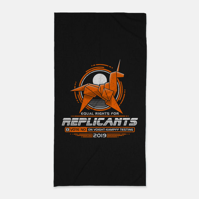 Equal Rights For Replicants-none beach towel-adho1982