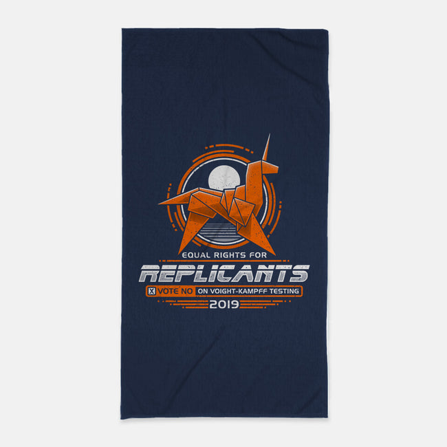 Equal Rights For Replicants-none beach towel-adho1982