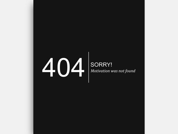 Error: Motivation Not Found