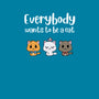 Everybody Wants to be A Cat-youth pullover sweatshirt-kosmicsatellite
