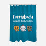 Everybody Wants to be A Cat-none polyester shower curtain-kosmicsatellite