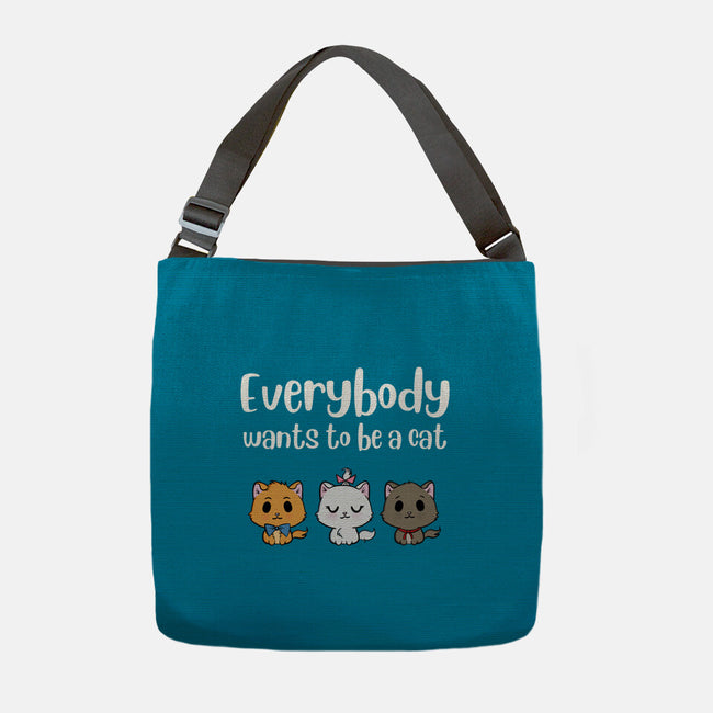 Everybody Wants to be A Cat-none adjustable tote-kosmicsatellite