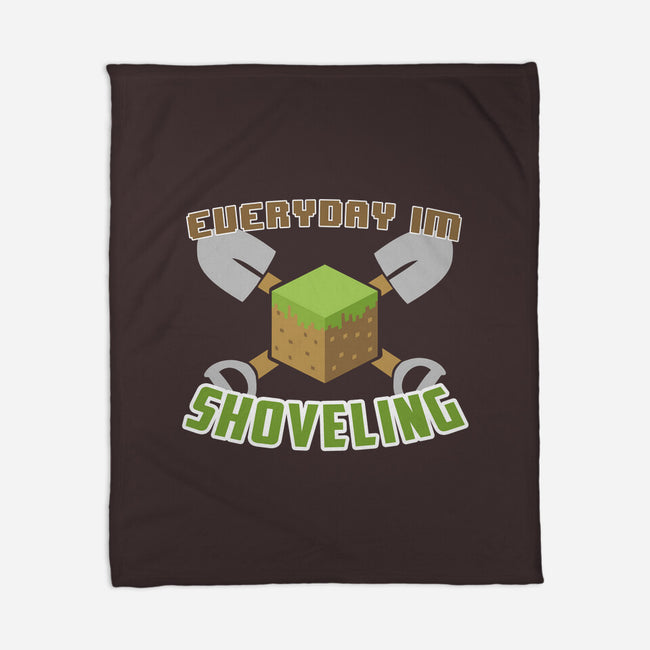 Everyday I'm Shoveling-none fleece blanket-thehookshot