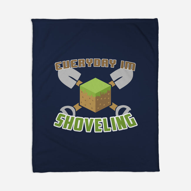 Everyday I'm Shoveling-none fleece blanket-thehookshot