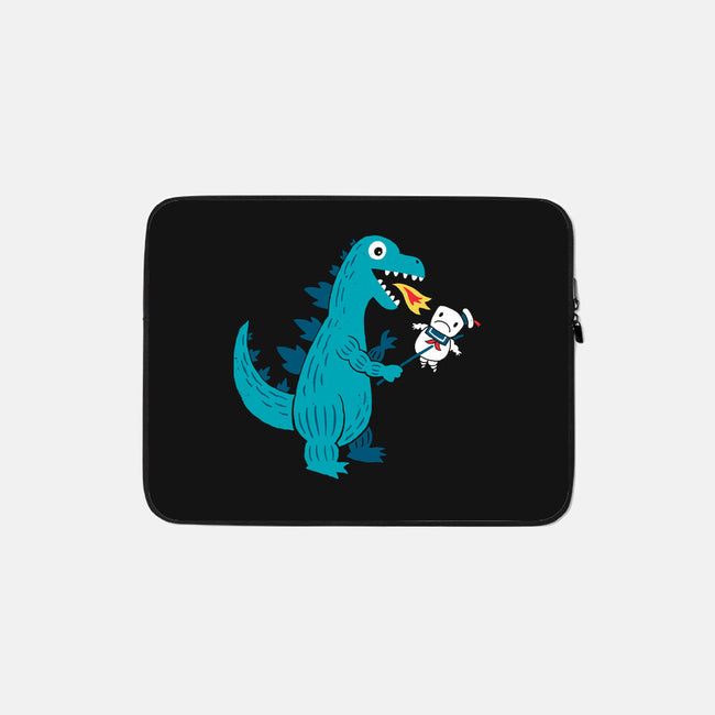 Everyone Loves Marshmallow-none zippered laptop sleeve-DinoMike