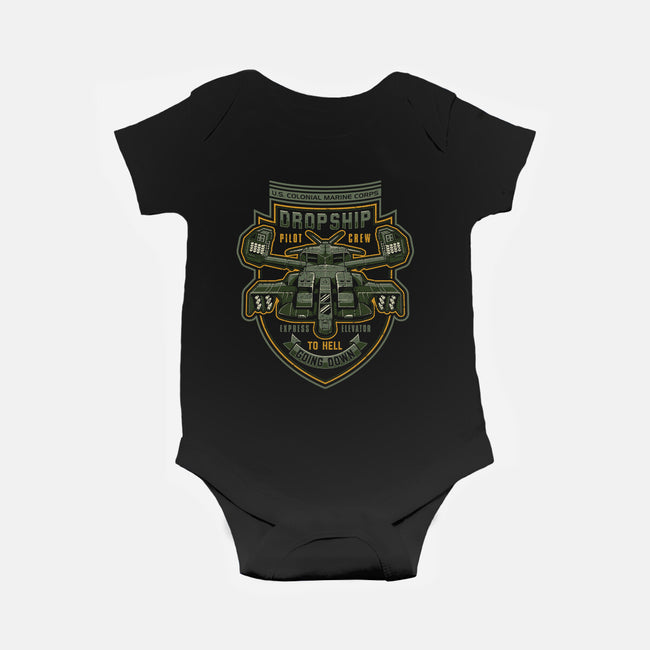 Express Elevator to Hell-baby basic onesie-adho1982