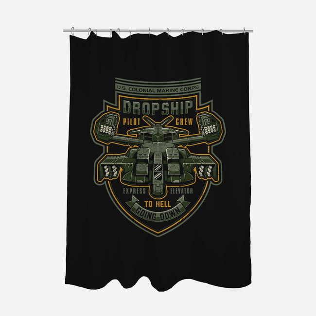 Express Elevator to Hell-none polyester shower curtain-adho1982