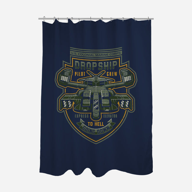 Express Elevator to Hell-none polyester shower curtain-adho1982