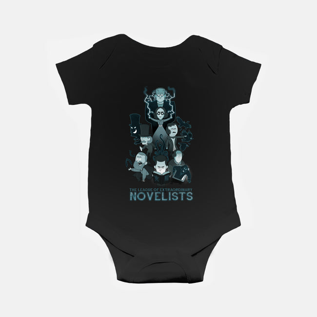 Extraordinary Novelists-baby basic onesie-queenmob