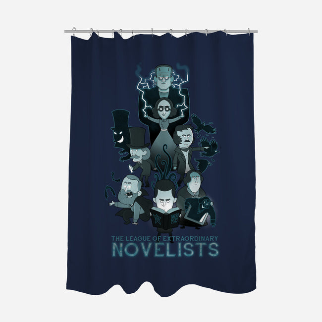 Extraordinary Novelists-none polyester shower curtain-queenmob