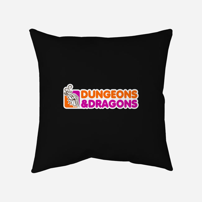 D&D All Nighter-none removable cover throw pillow-JoeGrady