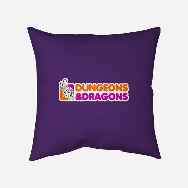 D&D All Nighter-none removable cover throw pillow-JoeGrady