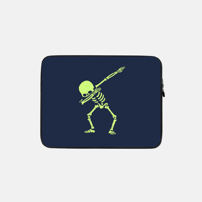 Dabbing Skeleton-none zippered laptop sleeve-vomaria
