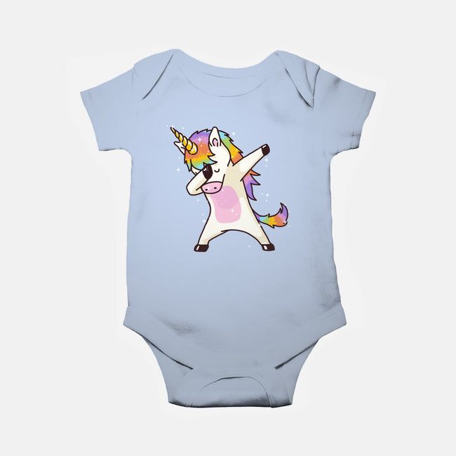 Dabbing Unicorn-baby basic onesie-vomaria