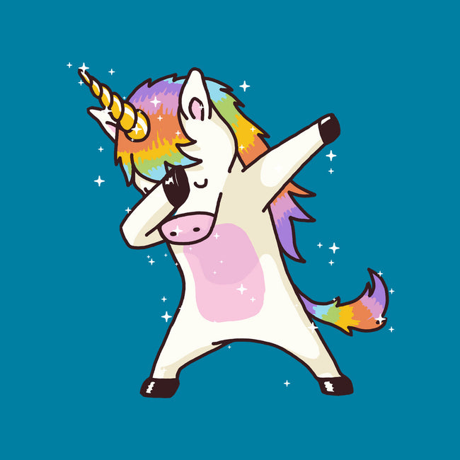 Dabbing Unicorn-none stretched canvas-vomaria